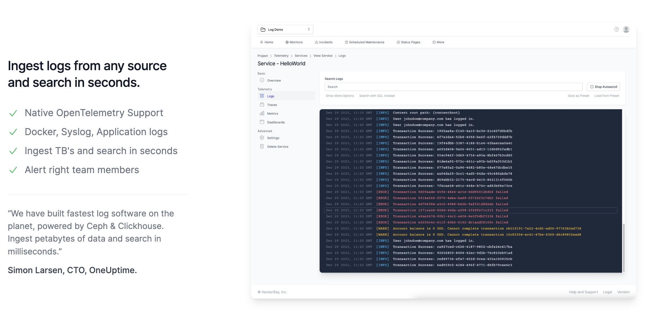 Logs Management